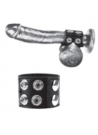 Ремень на член и мошонку 1.5  Cock Ring With Ball Strap - BlueLine - купить с доставкой в Сыктывкаре