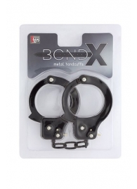 Чёрные наручники из листового металла BONDX METAL CUFFS BLACK - Dream Toys - купить с доставкой в Сыктывкаре