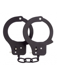 Чёрные наручники из листового металла BONDX METAL CUFFS BLACK - Dream Toys - купить с доставкой в Сыктывкаре