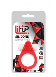 Красное эрекционное кольцо LIT-UP SILICONE STIMU RING 1 RED - Dream Toys - в Сыктывкаре купить с доставкой
