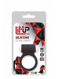 Чёрное эрекционное виброкольцо LIT-UP SILICONE STIMU RING 3 BLACK - Dream Toys - в Сыктывкаре купить с доставкой