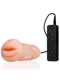 Мастурбатор-ротик с вибрацией REALSTUFF VIBRATING MASTURBATOR MOUTH - Dream Toys - в Сыктывкаре купить с доставкой