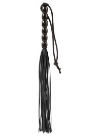 Чёрная мини-плеть из резины Rubber Mini Whip - 22 см. - Blush Novelties - купить с доставкой в Сыктывкаре