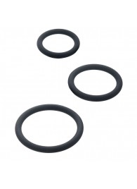 Набор из 3 чёрных эрекционных колец - ToyFa - в Сыктывкаре купить с доставкой