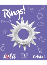 Прозрачное эрекционное кольцо Rings Cristal - Lola Games - в Сыктывкаре купить с доставкой