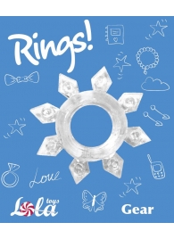 Прозрачное эрекционное кольцо Rings Gear - Lola Games - в Сыктывкаре купить с доставкой