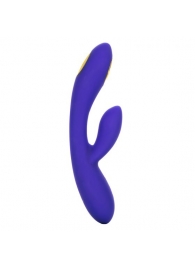 Фиолетовый вибратор с функцией электростимуляции Intimate E-Stimulator Dual Wand - 21,5 см. - California Exotic Novelties - купить с доставкой в Сыктывкаре