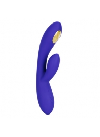 Фиолетовый вибратор с функцией электростимуляции Intimate E-Stimulator Dual Wand - 21,5 см. - California Exotic Novelties - купить с доставкой в Сыктывкаре