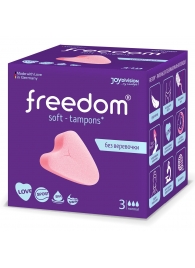 Женские гигиенические тампоны без веревочки FREEDOM normal - 3 шт. - Freedom - купить с доставкой в Сыктывкаре