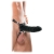 Чёрный полый страпон 7  Silicone Hollow Strap-On - 18 см. - Pipedream - купить с доставкой в Сыктывкаре