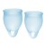Набор голубых менструальных чаш Feel confident Menstrual Cup - Satisfyer - купить с доставкой в Сыктывкаре
