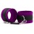 Фиолетово-черные наручники My rules на сцепке - БДСМ Арсенал - купить с доставкой в Сыктывкаре