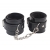 Черные оковы на ноги Obey Me Leather Ankle Cuffs - Chisa - купить с доставкой в Сыктывкаре