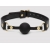Черный кляп-шар Bound to You Faux Leather Ball Gag - Fifty Shades of Grey - купить с доставкой в Сыктывкаре