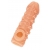Телесная закрытая насадка с пучками шишечек Cock Sleeve Size L - 17,6 см. - KOKOS - в Сыктывкаре купить с доставкой