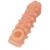Телесная закрытая насадка с шариками Cock Sleeve Size S - 13,8 см. - KOKOS - в Сыктывкаре купить с доставкой