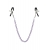 Зажимы для сосков с фиолетовой цепочкой Sweet Caress Nipple Chain - Sweet Caress - купить с доставкой в Сыктывкаре