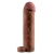 Коричневая насадка с кольцом Perfect 2 Extension with Ball Strap - 19 см. - Pipedream - в Сыктывкаре купить с доставкой