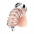 Серебристая клетка для члена Urethral Play Cage - BlueLine - купить с доставкой в Сыктывкаре