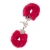 Металлические наручники с красной меховой опушкой METAL HANDCUFF WITH PLUSH RED - Dream Toys - купить с доставкой в Сыктывкаре