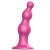 Розовая насадка Strap-On-Me Dildo Plug Beads size S - Strap-on-me - купить с доставкой в Сыктывкаре