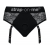 Черные трусики для насадок Diva Lingerie Harness - size L - Strap-on-me - купить с доставкой в Сыктывкаре