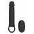 Черная насадка-удлинитель с вибрацией Vibrating Extender With Remote - Dream Toys - в Сыктывкаре купить с доставкой