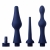 Набор из 3 универсальных насадок для анального душа Universal 3 Piece Silicone Enema Attachment Set - XR Brands - купить с доставкой в Сыктывкаре