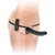 Черный страпон с вагинальной пробкой Deluxe Vibrating Penetrix Strap-On - 19 см. - Pipedream - купить с доставкой в Сыктывкаре