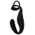 Черное эрекционное кольцо со стимуляцией промежности и анальной пробкой Cock Ring with RC Prostate Plug - Orion - в Сыктывкаре купить с доставкой