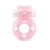 Розовое эрекционное виброкольцо в форме мишки - 1137 - в Сыктывкаре купить с доставкой