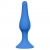 Синяя анальная пробка Slim Anal Plug Large - 12,5 см. - Lola Games