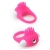 Розовое эрекционное кольцо с щеточкой LIT-UP SILICONE STIMU RING 5 - Dream Toys - в Сыктывкаре купить с доставкой