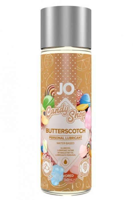 Смазка на водной основе Candy Shop Butterscotch с ароматом ирисок - 60 мл. - System JO - купить с доставкой в Сыктывкаре