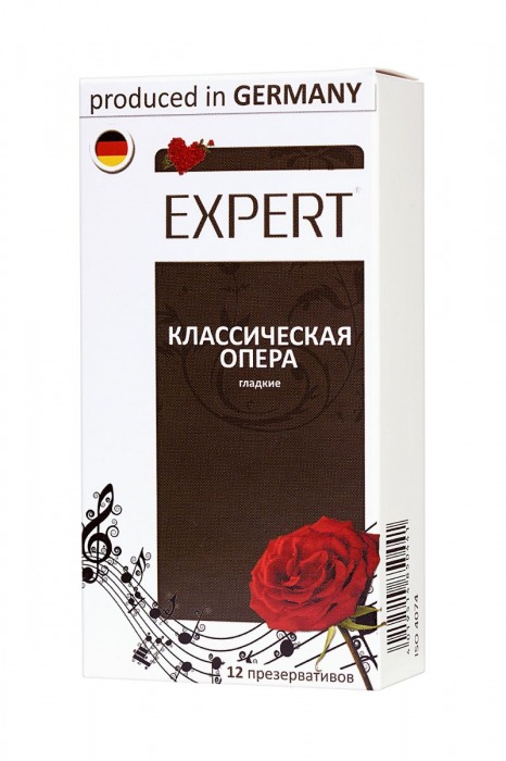 Гладкие презервативы Expert  Классическая опера  - 12 шт. - Expert - купить с доставкой в Сыктывкаре