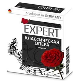 Гладкие презервативы Expert  Классическая опера  - 3 шт. - Expert - купить с доставкой в Сыктывкаре