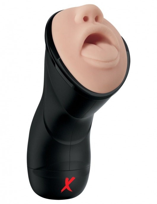 Мастурбатор-ротик Deep Throat Vibrating Stroker - Pipedream - в Сыктывкаре купить с доставкой