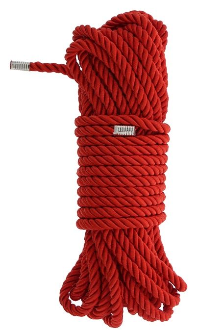 Красная веревка DELUXE BONDAGE ROPE - 10 м. - Dream Toys - купить с доставкой в Сыктывкаре