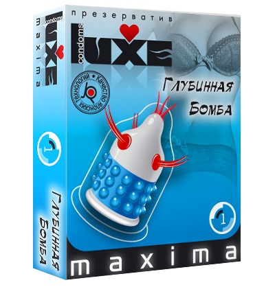 Презерватив LUXE Maxima  Глубинная бомба  - 1 шт. - Luxe - купить с доставкой в Сыктывкаре