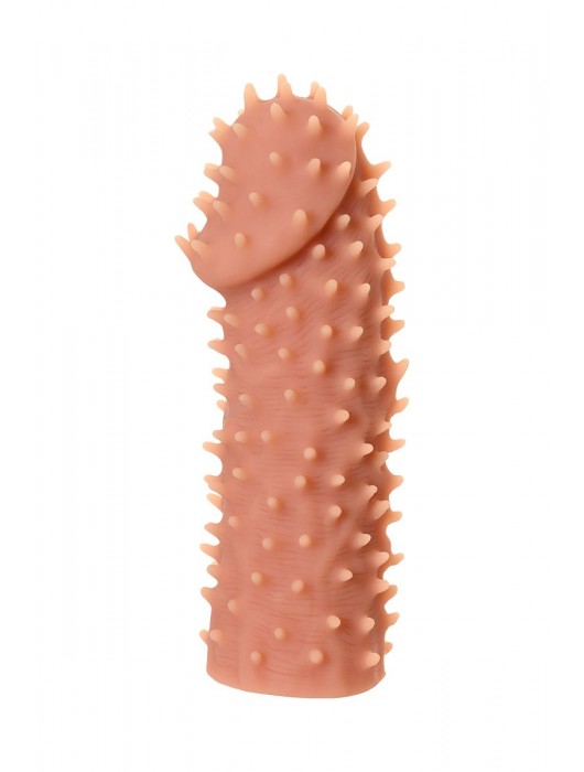 Телесная реалистичная насадка KOKOS Extreme Sleeve 07 с дополнительной стимуляцией - 12,7 см. - KOKOS - в Сыктывкаре купить с доставкой