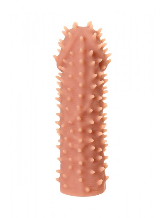 Телесная реалистичная насадка KOKOS Extreme Sleeve 07 с дополнительной стимуляцией - 12,7 см. - KOKOS - в Сыктывкаре купить с доставкой