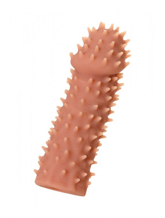 Телесная реалистичная насадка KOKOS Extreme Sleeve 07 с дополнительной стимуляцией - 12,7 см. - KOKOS - в Сыктывкаре купить с доставкой