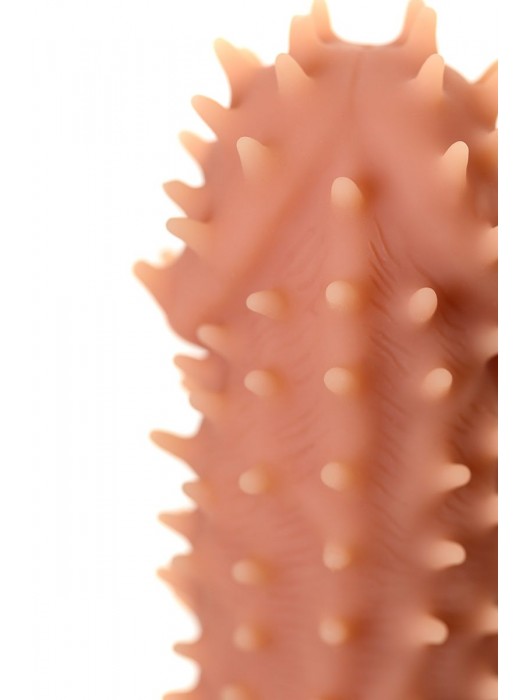 Телесная реалистичная насадка KOKOS Extreme Sleeve 07 с дополнительной стимуляцией - 12,7 см. - KOKOS - в Сыктывкаре купить с доставкой