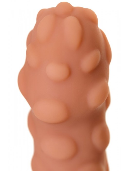 Телесная реалистичная насадка KOKOS Extreme Sleeve 11 с дополнительной стимуляцией - 12,7 см. - KOKOS - в Сыктывкаре купить с доставкой