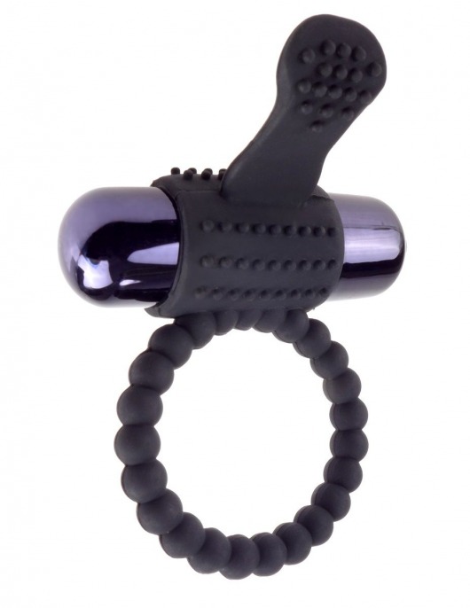 Черное эрекционное виброкольцо Vibrating Silicone Super Ring - Pipedream - в Сыктывкаре купить с доставкой