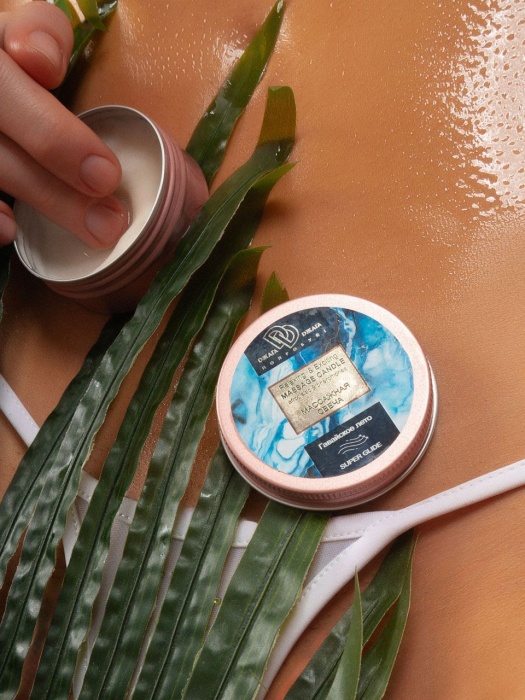 Массажная свеча  Гавайское лето - БиоМед - купить с доставкой в Сыктывкаре