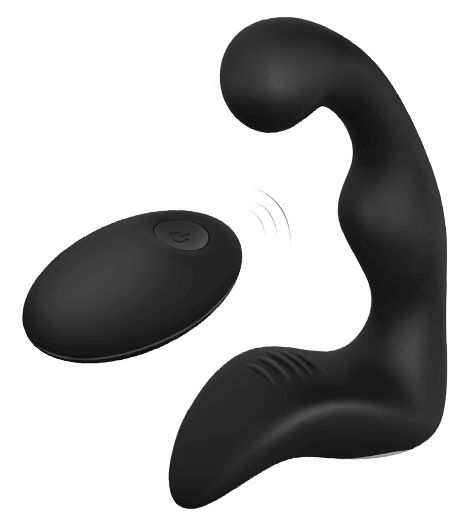 Черный вибромассажер простаты REMOTE BOOTY PLEASER - Dream Toys - в Сыктывкаре купить с доставкой