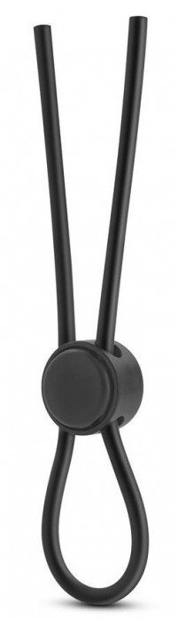 Черное силиконовое лассо на пенис SILICONE LOOP COCK RING - Blush Novelties - в Сыктывкаре купить с доставкой