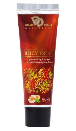 Интимный съедобный лубрикант JUICY FRUIT с ароматом дыни - 30 мл. - БиоМед - купить с доставкой в Сыктывкаре