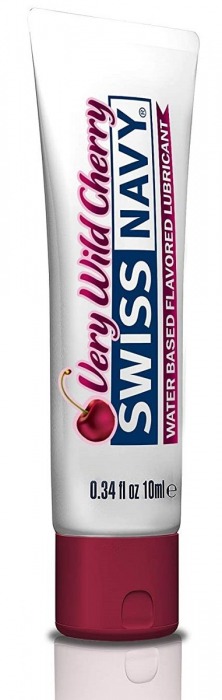 Лубрикант Swiss Navy Very Wild Cherry Lube с ароматом вишни - 10 мл. - Swiss navy - купить с доставкой в Сыктывкаре